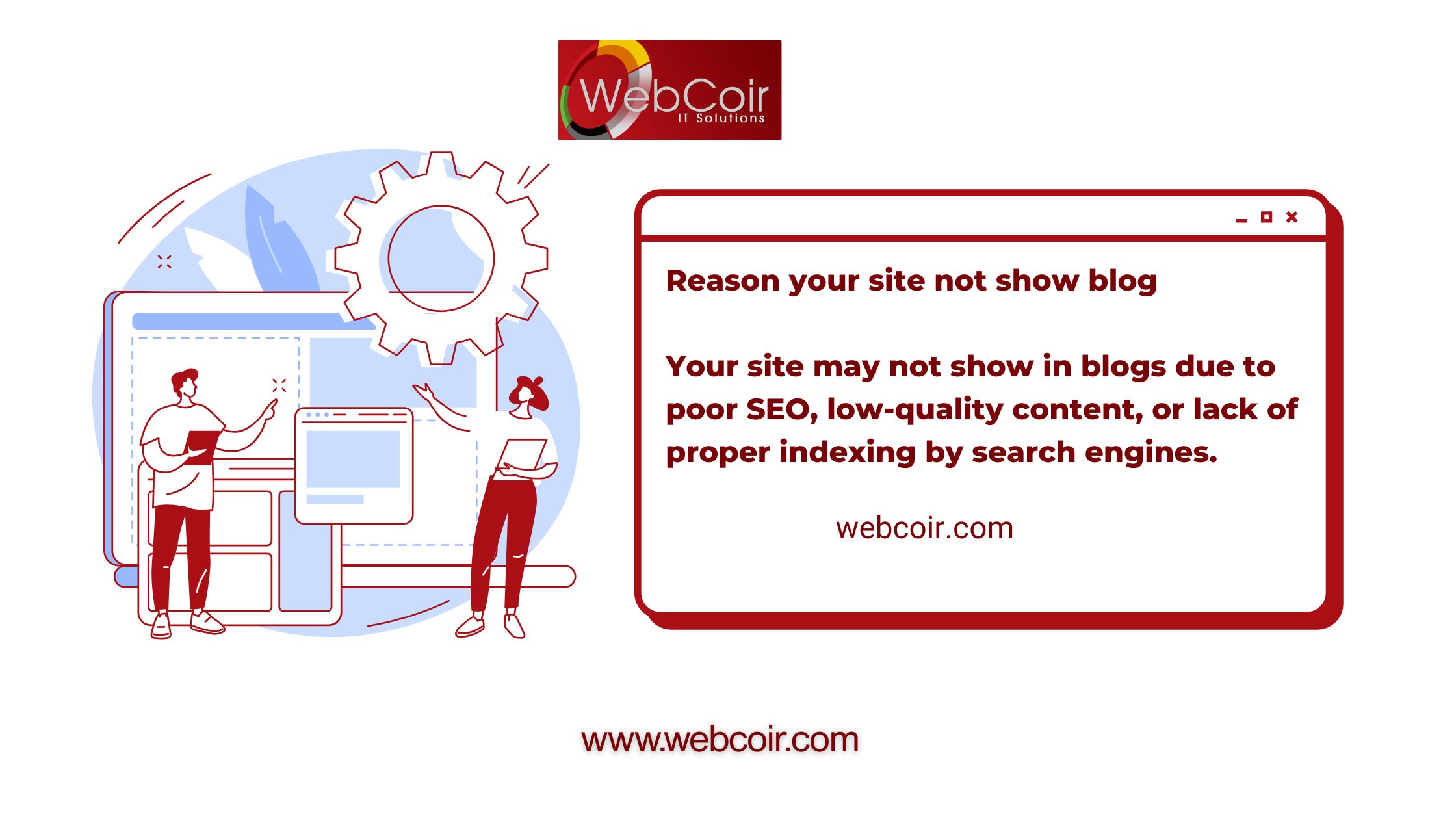 Reason your site not show blog