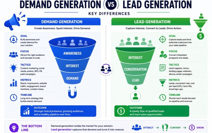 Demand Generation vs Lead Generation