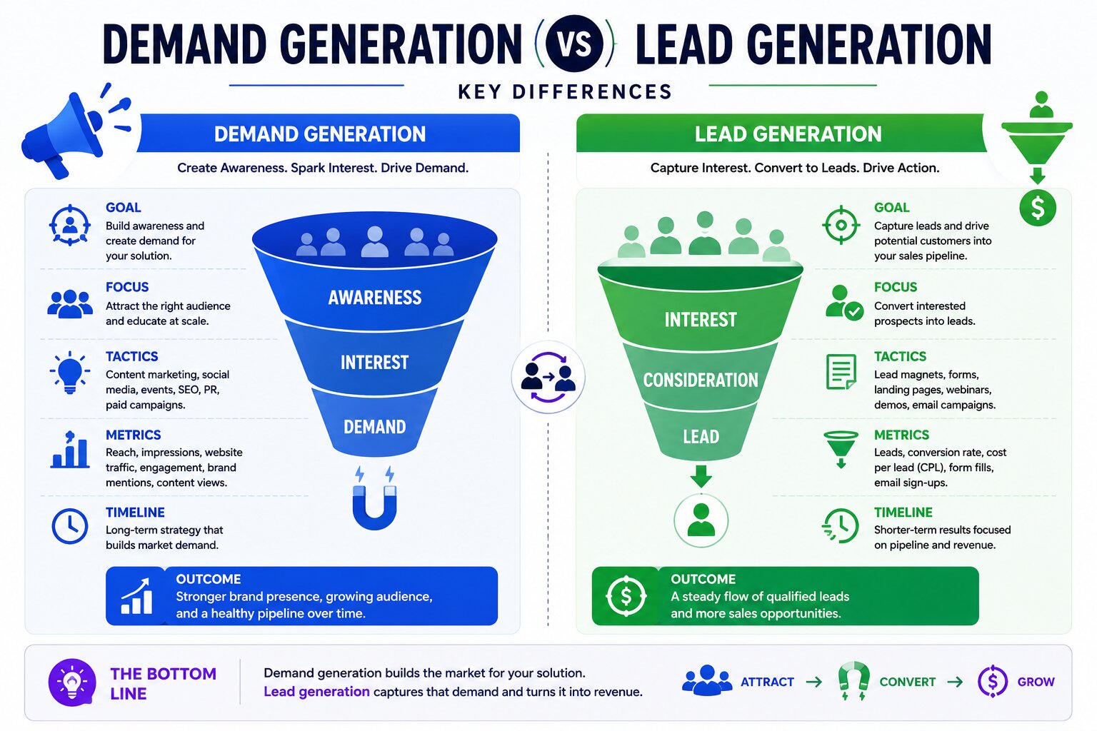 Demand Generation vs Lead Generation